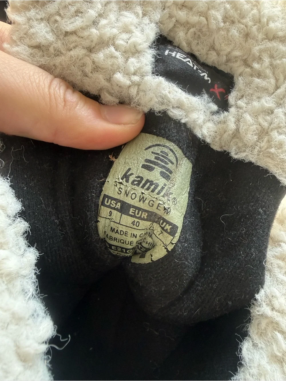 Women's Kamik Brown and Black Insulated Winter Boots with Faux Shearling